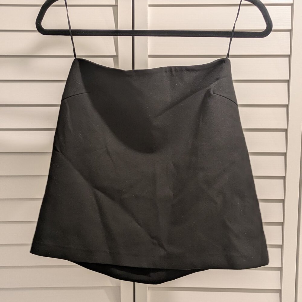 Black Zara High Waist Mini Skirt